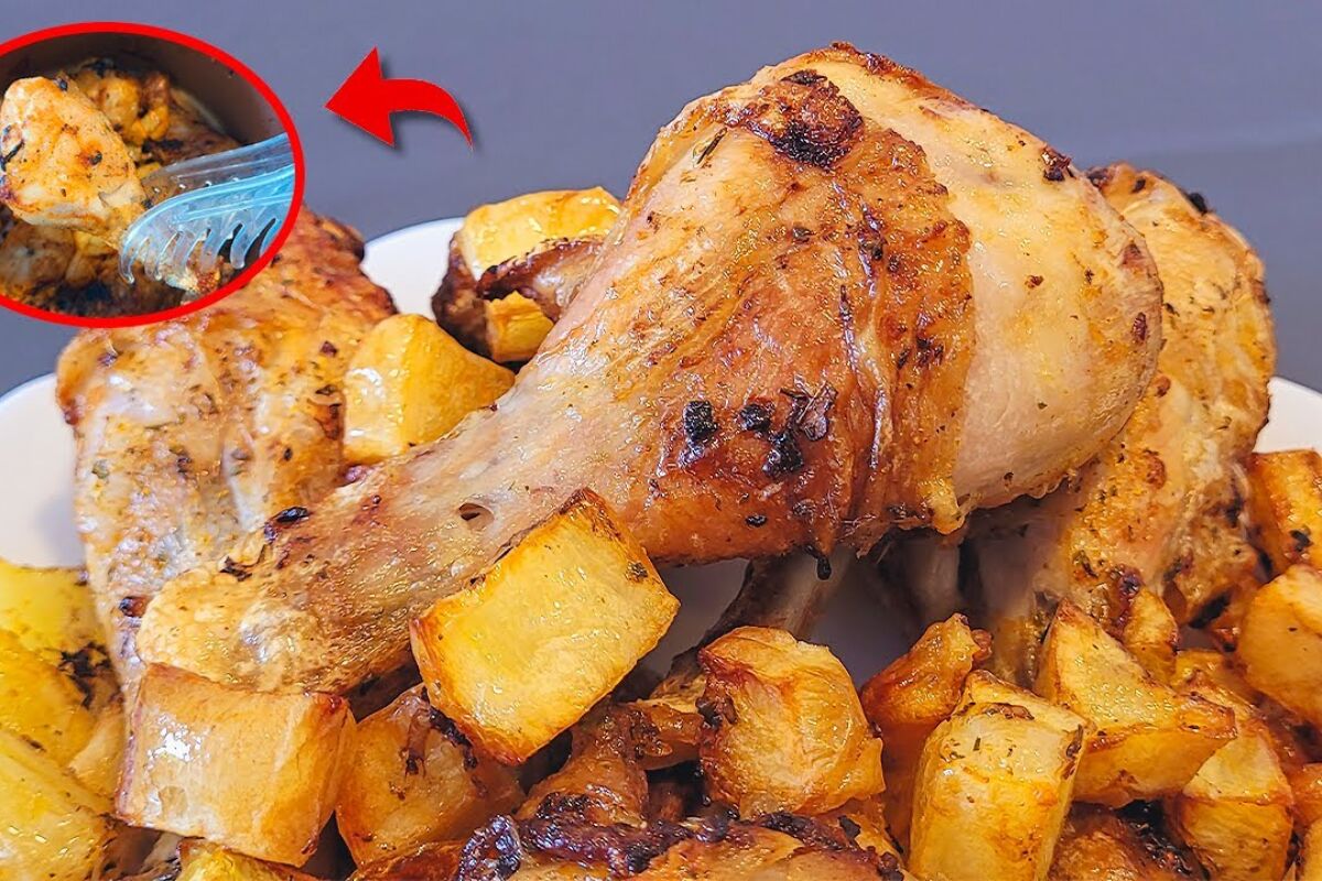 Almoço na airfryer completo e muito saboroso, que já sai prontinho em poucos minutos 73 Almoço na airfryer