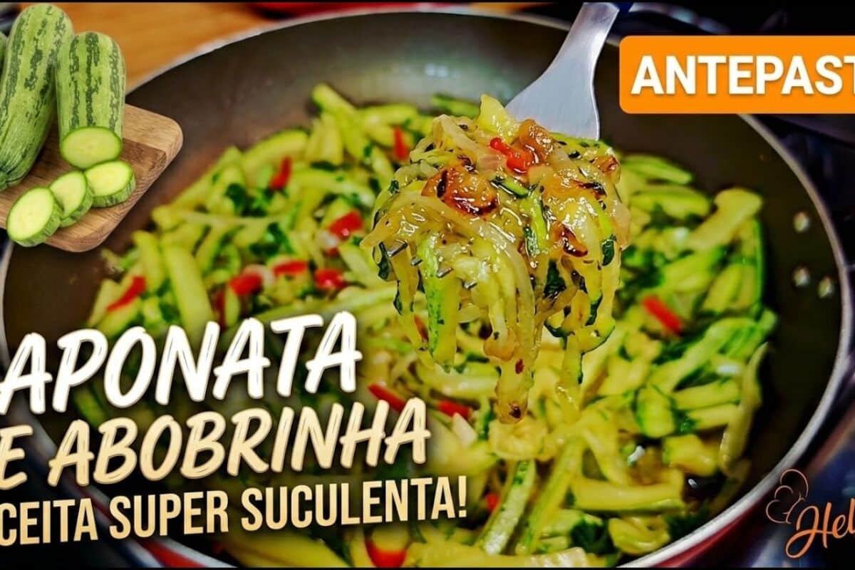 Antepasto de abobrinha bem temperado, para servir com torradinhas na sua entrada e arrasar 83 Antepasto de abobrinha