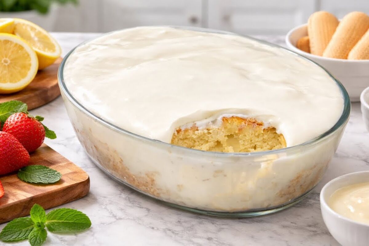 Bolo alagado molhadinho com uma calda irresistível e cobertura leve, para surpreender a todos 61 Bolo alagado