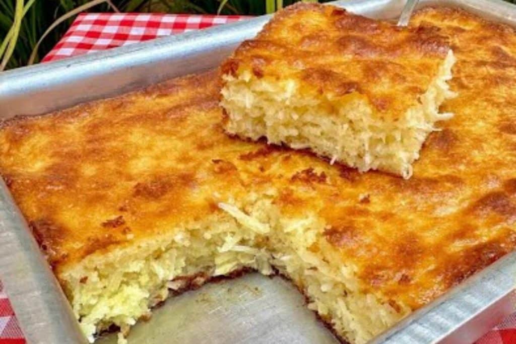 Bolo cocada sem farinha de trigo