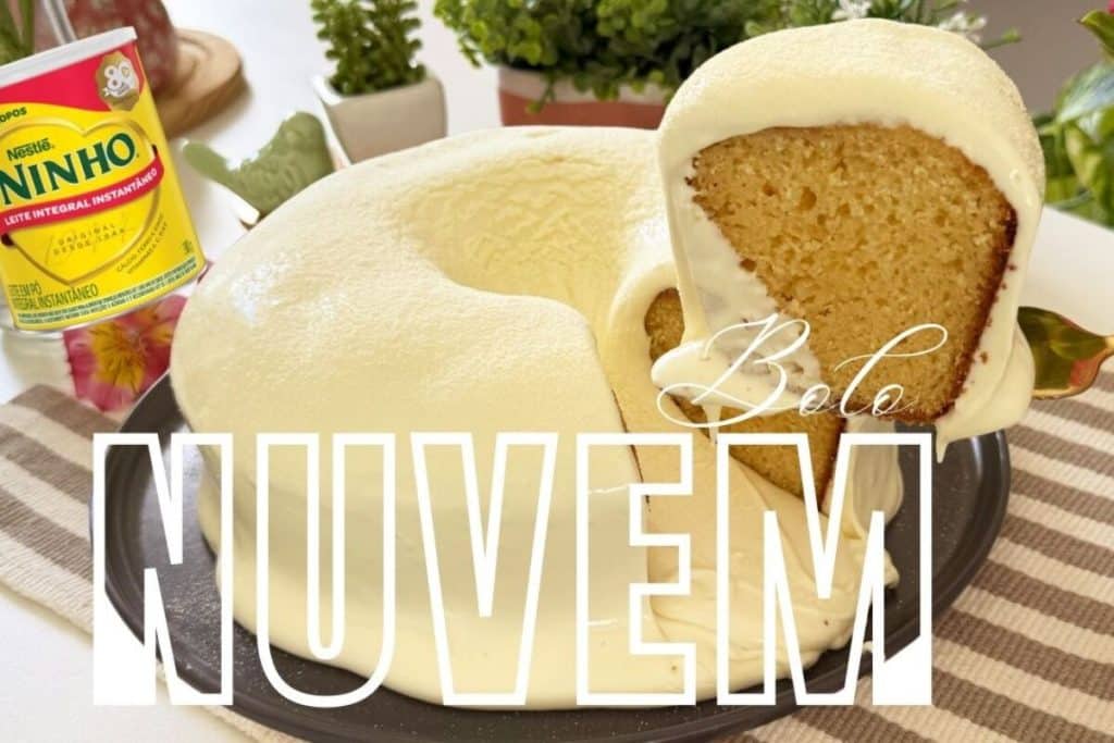 Bolo nuvem super leve e tão fofinho que parece que vai desmanchar na boca, uma gostosura 84 Bolo nuvem