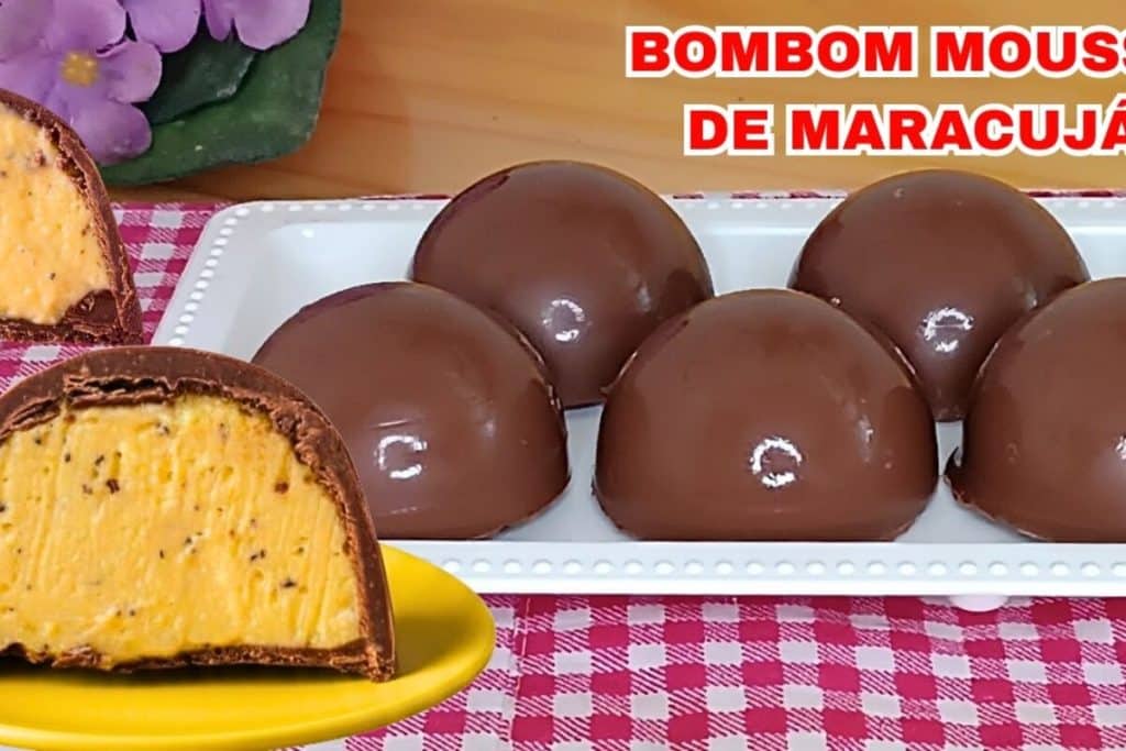 Bombom mousse de maracujá
