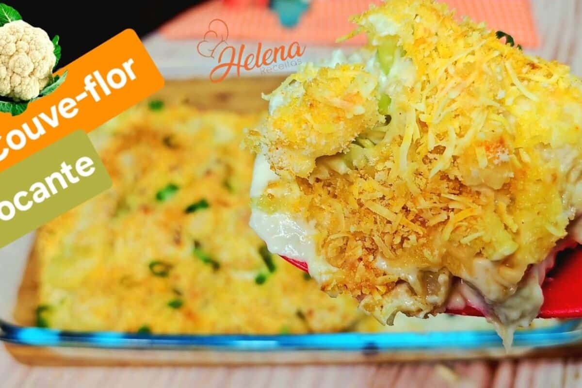 Couve flor gratinada