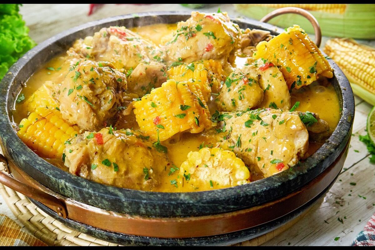Frango com creme de milho
