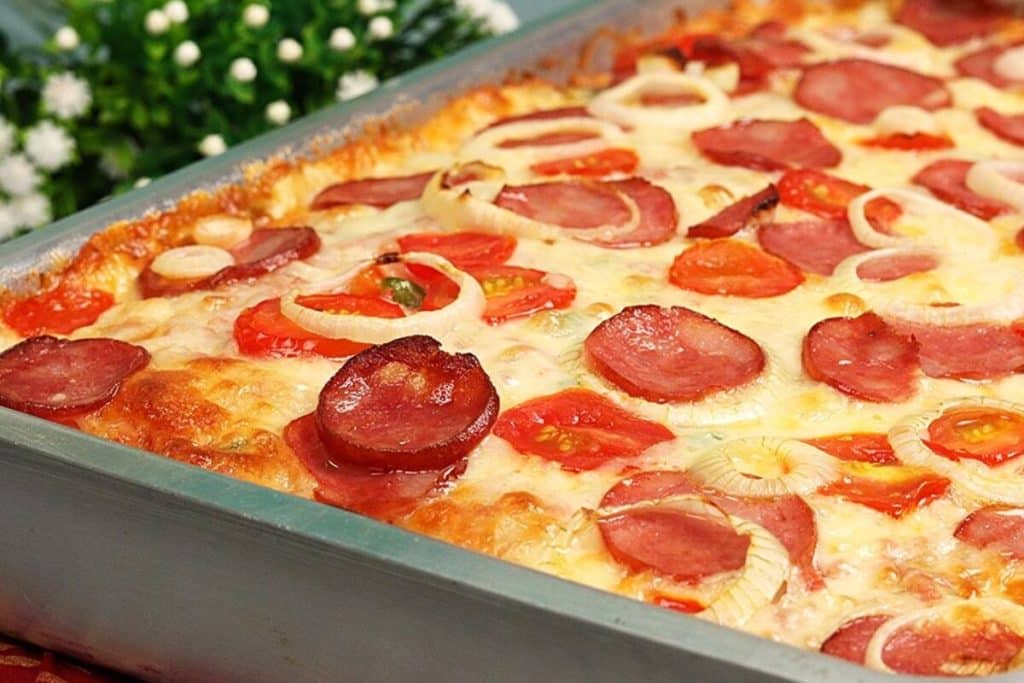 Lanchão de forno super recheado que é tão fácil de preparar que não precisa usar o liquidificador 113 Lanchão de forno