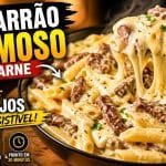 Macarrão com molho 4 queijos