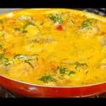 Peixe ao molho cremoso com leite de coco