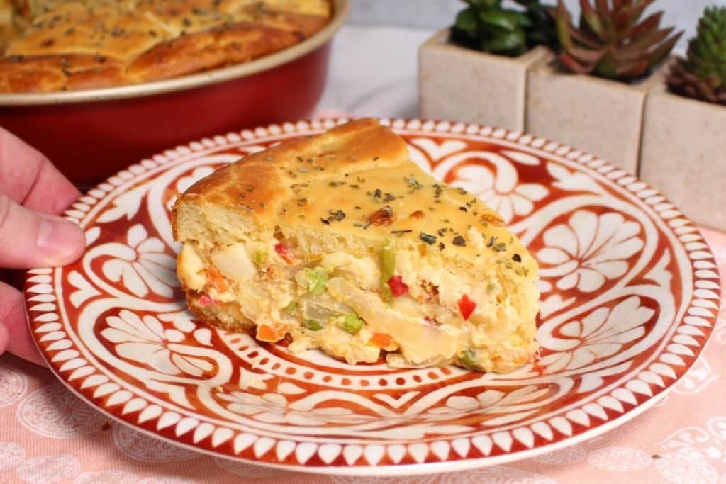 Torta cremosa de palmito feita com um recheio maravilhoso e uma massa bem levinha 10 Torta cremosa de palmito