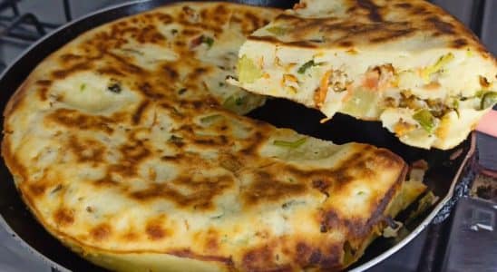 Torta de sardinha de frigideira