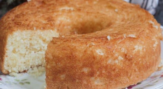 Bolo de coco sem trigo