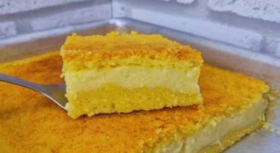 Bolo de fubá cremoso
