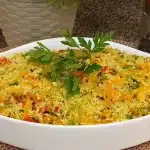 Cuscuz marroquino com vegetais bem coloridos, um acompanhamento sofisticado e muito rápido 1 Cuscuz marroquino