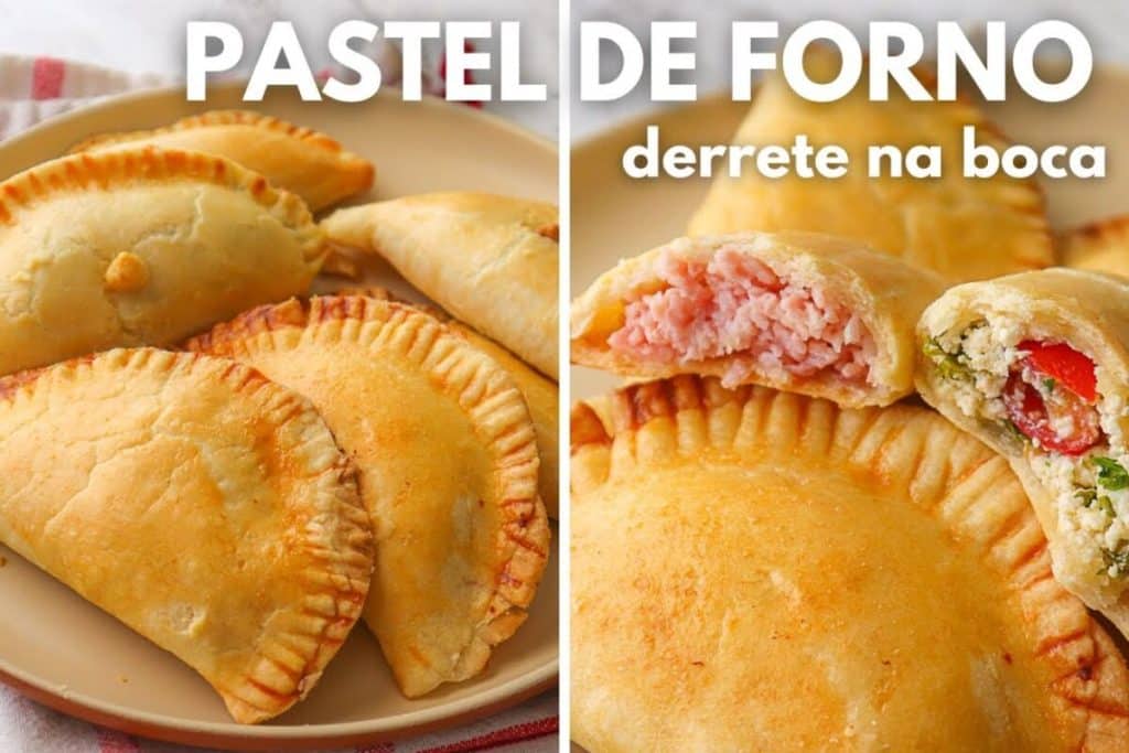 Pastel de forno recheado com uma massa macia que derrete na boca, um lanche irresistível 12 Pastel de forno recheado