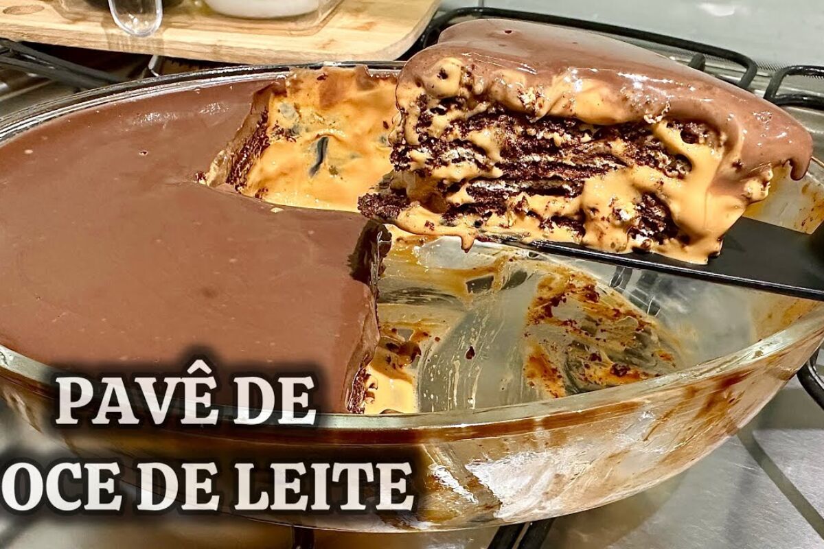 Pavê de doce de leite cremoso e feito com ingredientes simples, para surpreender a todos 37 Pavê de doce de leite