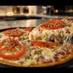 Pizza de frigideira sem trigo