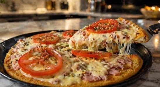 Pizza de frigideira sem trigo