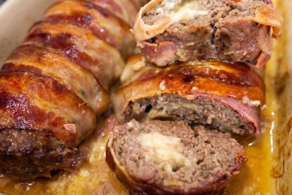Rocambole de carne moída com bacon super recheado e suculento para você assar no forno e arrasar 14 Rocambole de carne moída