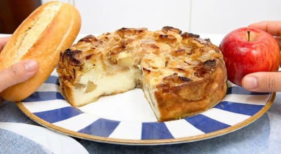 Sobremesa de pão amanhecido