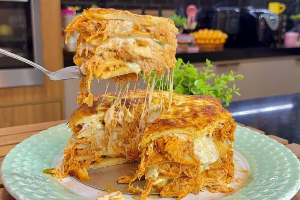 Torta de frango cremosa