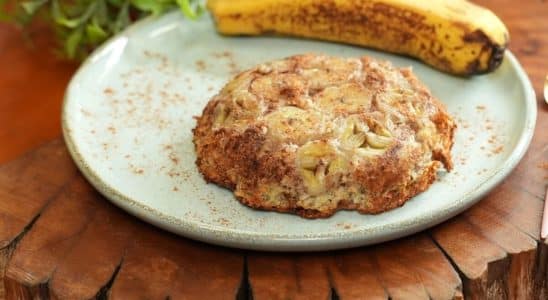 Bolo de banana na air fryer