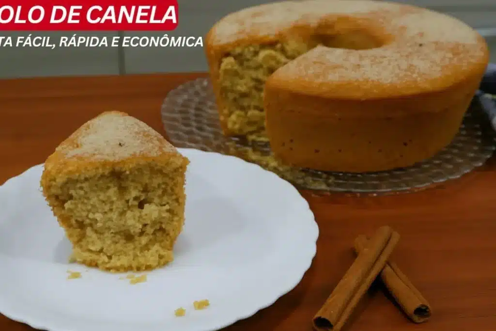 Bolo de canela fofinho e cheiroso, uma receita simples com um sabor irresistível de casa de vó 4 Bolo de canela fofinho