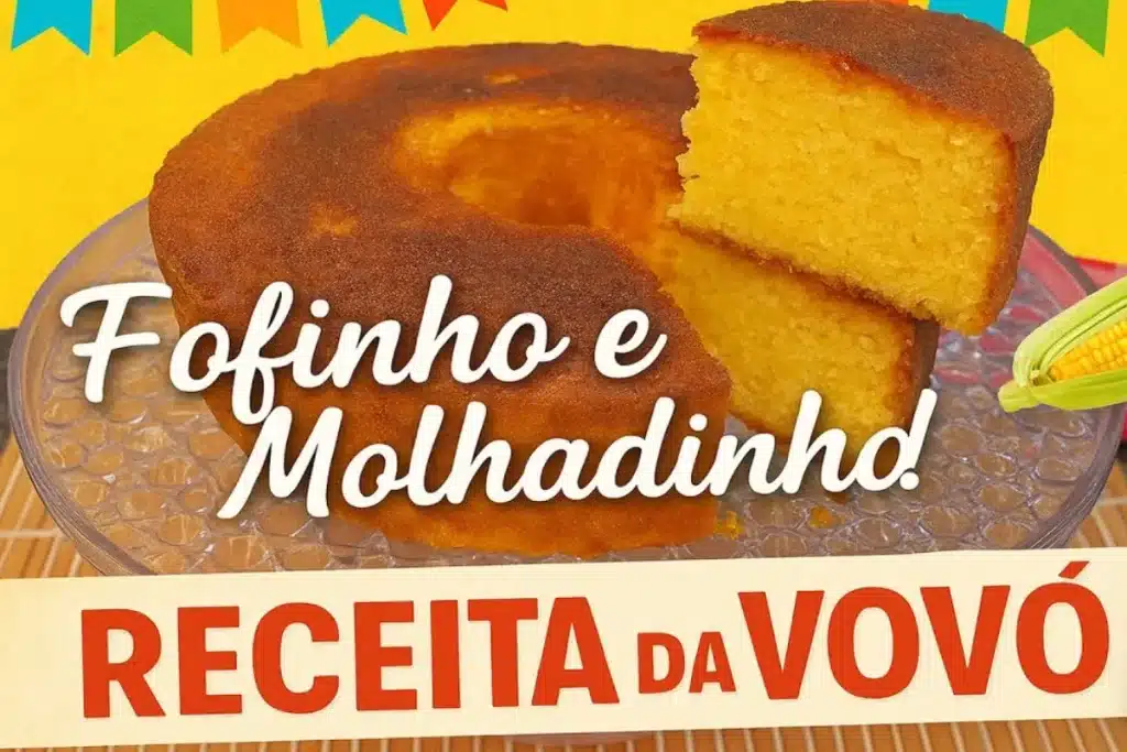 Bolo de milho sem trigo tradicional com aquela textura úmida e fofinha que todo mundo adora 4 Bolo de milho sem trigo