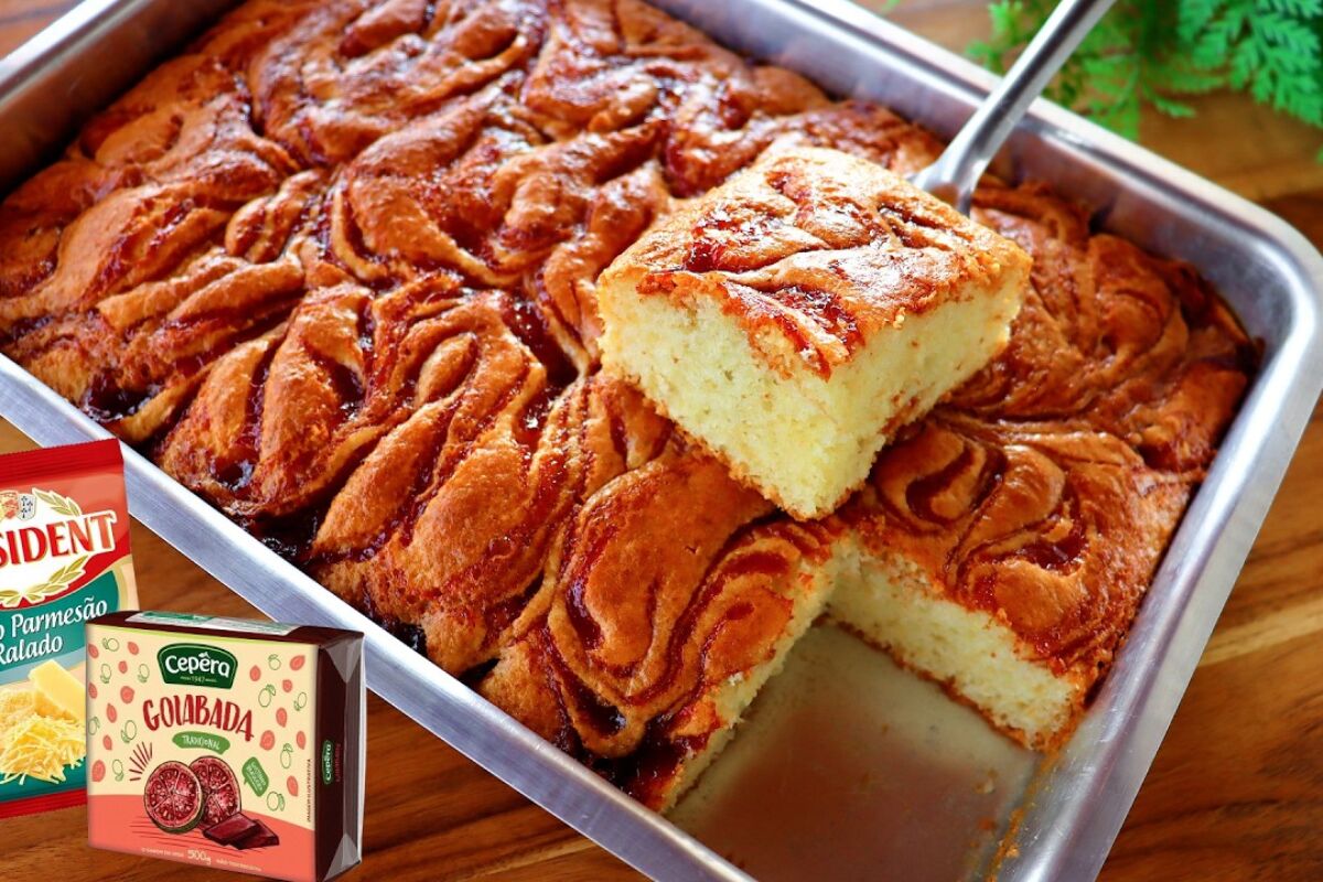 Bolo mineiro fofinho e com sabor de fazenda, para você preparar de forma simples e servir com um café 75 Bolo mineiro
