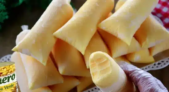 Geladinho cremoso de milho