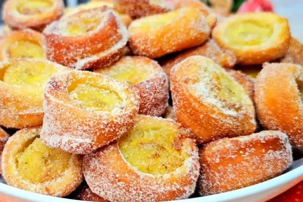 Lanche com banana feito na frigideira de um jeito super rápido, uma opção deliciosa para o café 4 Lanche com banana