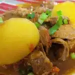 Moela com batata e bastante caldo, bem molinha e cozida com aquele tempero caseiro divino 1 Moela com batata