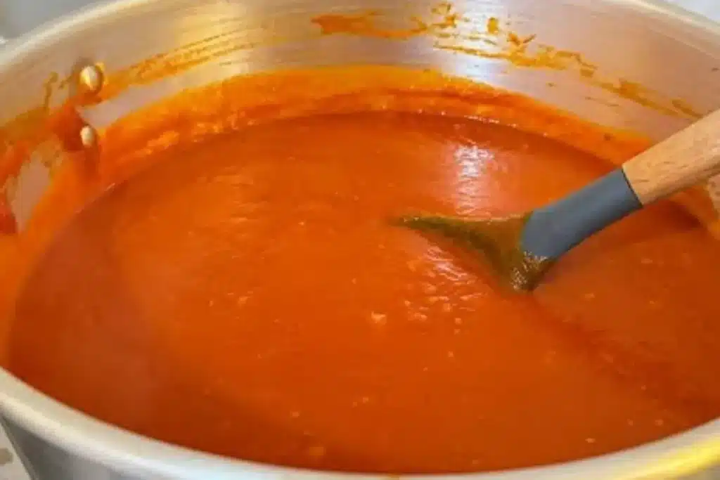Molho de tomate caseiro perfeito na panela de pressão, de um jeito super rápido e prático 4 Molho de tomate caseiro