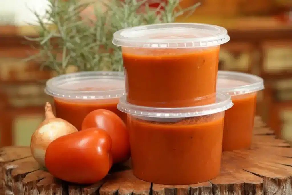 Molho de tomate caseiro sem açúcar e sem conservantes, bem encorpado e saboroso 4 Molho de tomate caseiro
