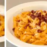 Penne cremoso com bastante queijo derretido feito na panela de um jeito super prático 1 Penne cremoso