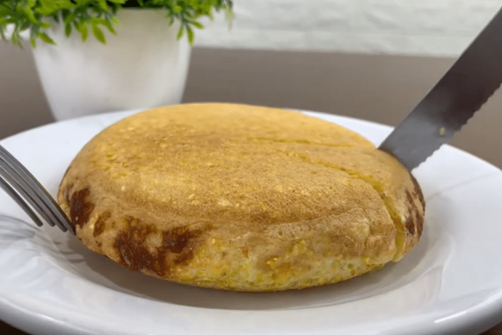 Pão de frigideira sem farinha muito leve, saudável e prático, que dá muita saciedade 25 Pão de frigideira sem farinha