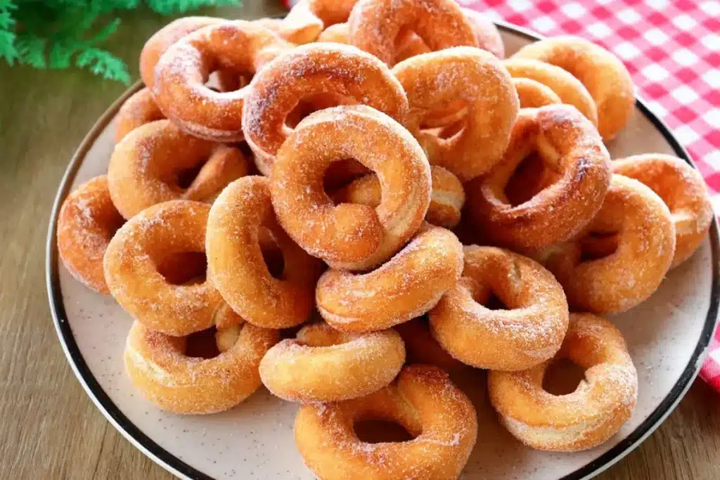 Rosquinhas de vinagre sequinhas e muito saborosas, perfeitas para servir com um café 4 Rosquinhas de vinagre