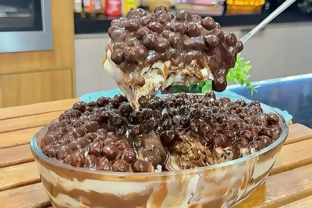 Sobremesa cremosa, um doce maravilhoso e bem geladinho que vai agradar a família toda 4 Sobremesa cremosa