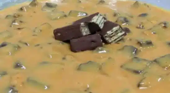 Sobremesa de doce de leite deliciosa feita com apenas três ingredientes simples no liquidificador 4 Sobremesa de doce de leite