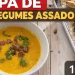 Sopa de legumes assados no forno com ervas aromáticas e batidos, para um jantar super saboroso 1 Sopa de legumes assados