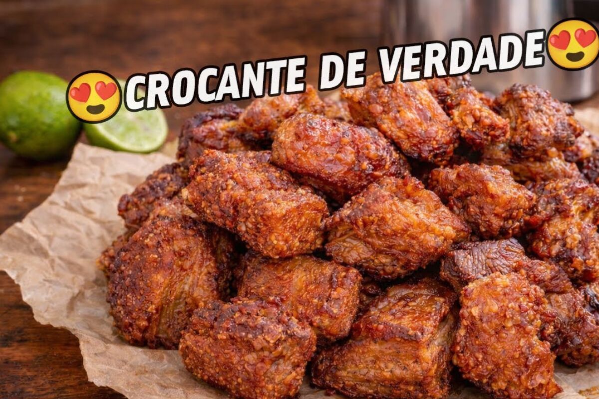 Torresmo na panela de pressão