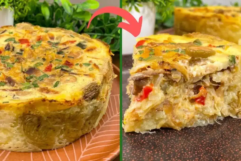 Torta de bacalhau sem glúten feita com uma massa levíssima para surpreender a todos 4 Torta de bacalhau sem glúten