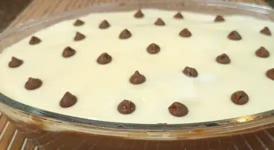 Torta de chocolate tipo pavê, uma receita fácil com camadas deliciosas de biscoito e creme 3 Torta de chocolate
