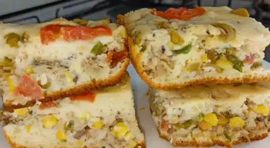 Torta de sardinha simples, fácil e rápida, para garantir um lanche delicioso ou jantar completo 1 Torta de sardinha