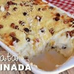 Batata gratinada com bacon
