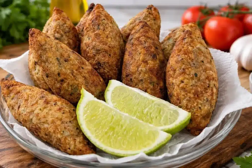 Bolinho de bacalhau bem sequinho por fora e recheado com bastante queijo por dentro, um petisco perfeito 4 Bolinho de bacalhau