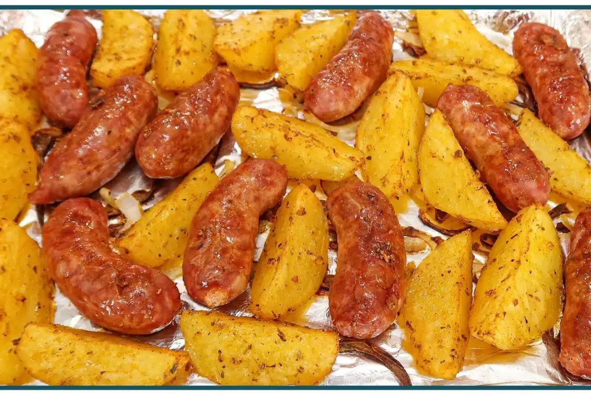 Linguiça com batata