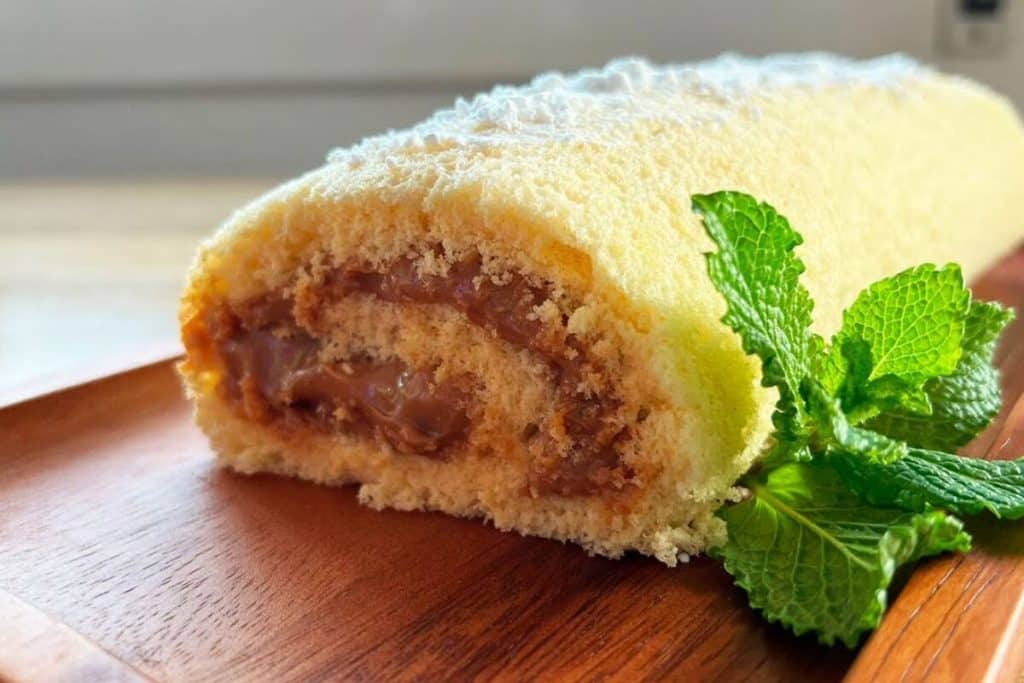 Rocambole de doce de leite