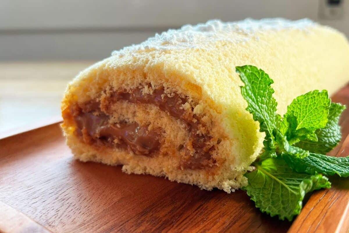 Rocambole de doce de leite