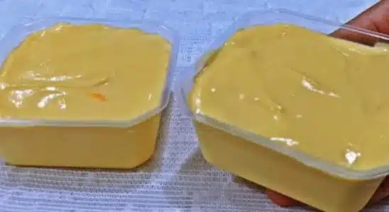 Sobremesa sem leite condensado feita no liquidificador, um doce bem gelado gastando pouquíssimo 2 Sobremesa sem leite condensado