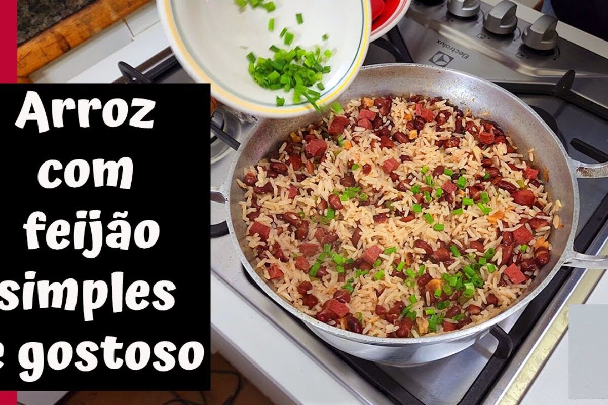 Baião de dois caseiro com arroz e feijão bem temperados, para uma refeição caipira completa 13 Baião de dois