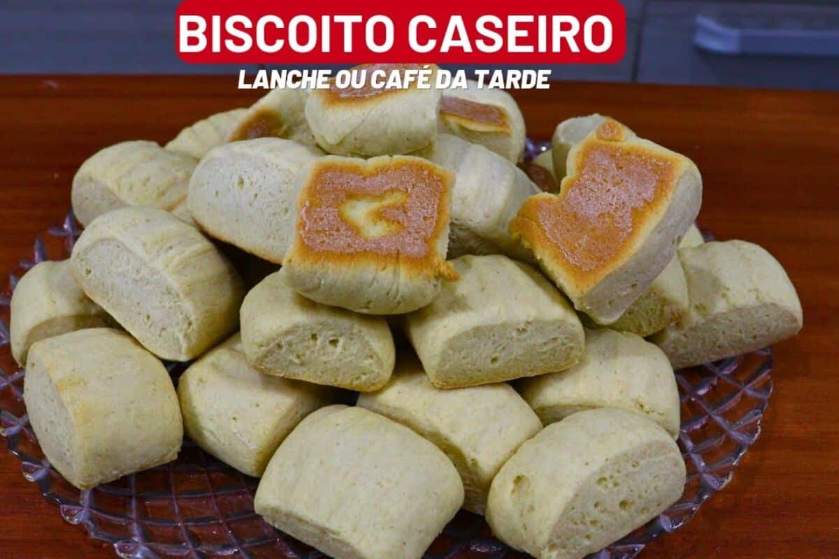 Bolacha caseira crocante e macia, feita com ingredientes simples, perfeita para acompanhar um café 101 Bolacha caseira crocante